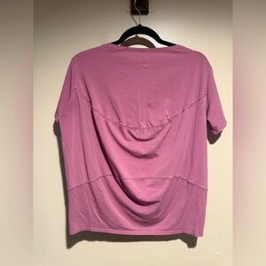 lululemon athletica Pink Short Sleeve Tee back in action plum